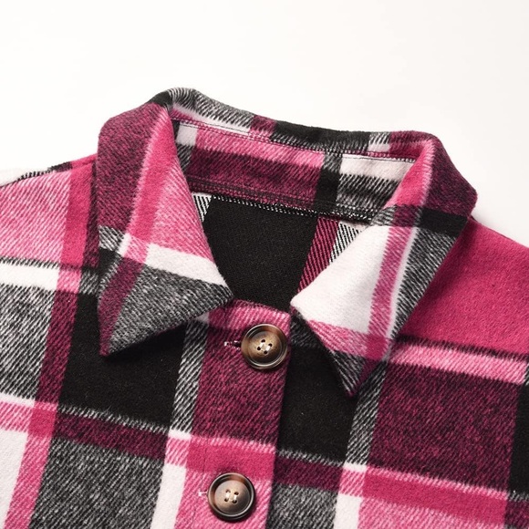 Vintage Wool Plaid Shacket Jacket Women's Lumberjack Jackets Jones New York - Picture 3 of 3